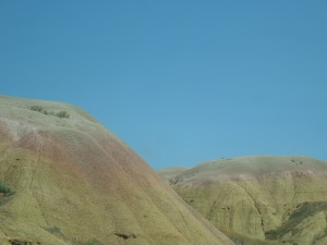 The Badlands.  There's color in them there hills!